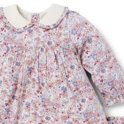 Baby Floral Collared Matching Set Antique White Floral 7 Baby Floral Collared Matching Set Antique White Floral -Fashionable Kids Shop 100047804 alt2 JJ