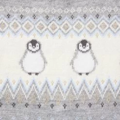 Baby Penguin Fair Isle One Piece Classic Grey Heather Fair Isle -Fashionable Kids Shop 100047811 alt1 JJ