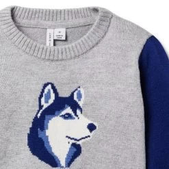 Husky Sweater Classic Grey Heather -Fashionable Kids Shop 100047912 alt1 JJ