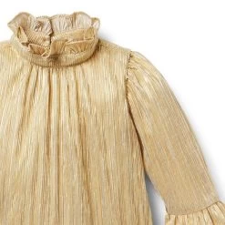 The Twinkle And Shine Dress Gold -Fashionable Kids Shop 100047953 alt2 JJ