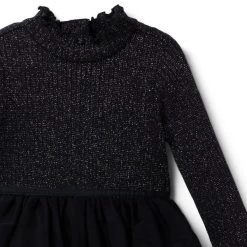 Sparkle Tiered Tulle Dress JJ Black -Fashionable Kids Shop 100047960 alt2 JJ