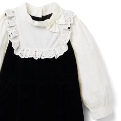 The Festive Velvet Jumpsuit JJ Black -Fashionable Kids Shop 100047963 alt1 JJ