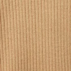 Ribbed Puff Sleeve Top Tan -Fashionable Kids Shop 100047966 alt1 JJ