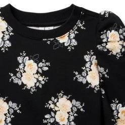 Floral French Terry Sweatshirt JJ Black Floral 7 Floral French Terry Sweatshirt JJ Black Floral -Fashionable Kids Shop 100047969 alt2 JJ