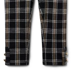 Tartan Button Cuff Jacquard Pant JJ Black Tartan 7 Tartan Button Cuff Jacquard Pant JJ Black Tartan -Fashionable Kids Shop 100047973 alt2 JJ