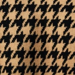 Houndstooth Cropped Sweater Tan Houndstooth 6 Houndstooth Cropped Sweater Tan Houndstooth -Fashionable Kids Shop 100047979 alt1 JJ