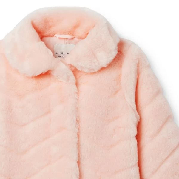 The Luxe Faux Fur Coat Dollface Pink 4 The Luxe Faux Fur Coat Dollface Pink - Image 4