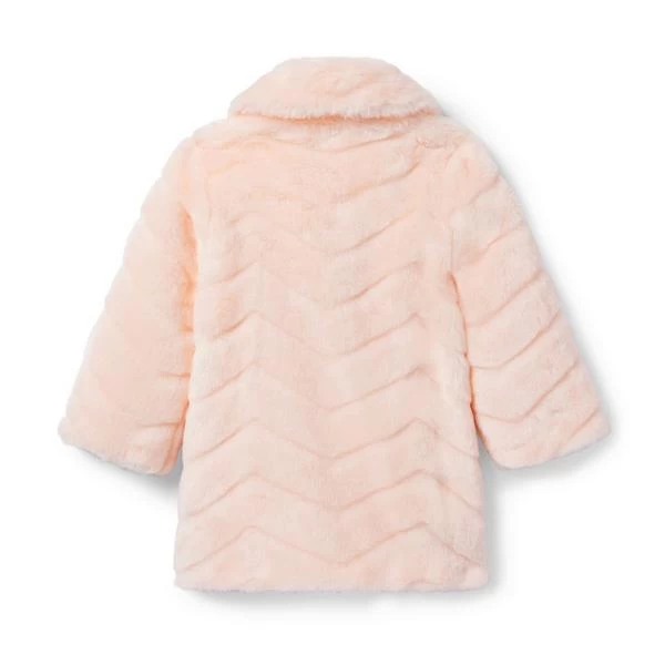 The Luxe Faux Fur Coat Dollface Pink 2 The Luxe Faux Fur Coat Dollface Pink - Image 2