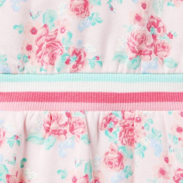 Floral Hooded Fleece Dress Dollface Pink Floral 3 Floral Hooded Fleece Dress Dollface Pink Floral - Image 3