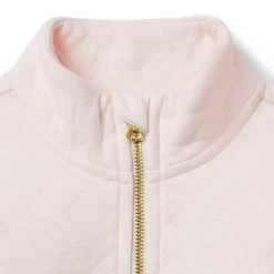 Quilted Half-Zip Sweatshirt Dollface Pink -Fashionable Kids Shop 100048117 alt1 JJ