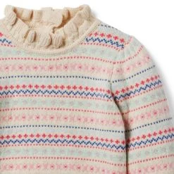The Forever Fair Isle Sweater Fluffy Bunny Fair Isle 7 The Forever Fair Isle Sweater Fluffy Bunny Fair Isle -Fashionable Kids Shop 100048126 alt2 JJ