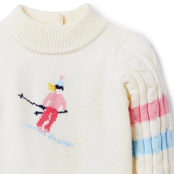 Cable Knit Ski Sweater Cream And Sugar 4 Cable Knit Ski Sweater Cream And Sugar - Image 4
