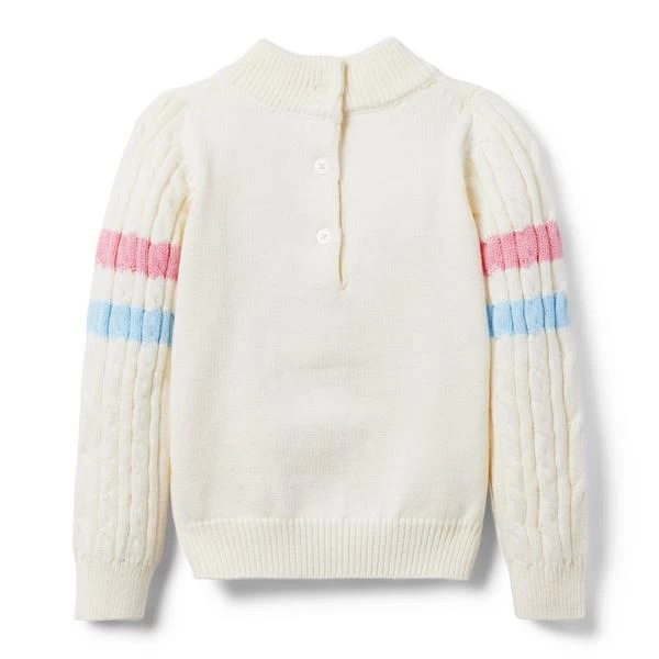 Cable Knit Ski Sweater Cream And Sugar 2 Cable Knit Ski Sweater Cream And Sugar - Image 2