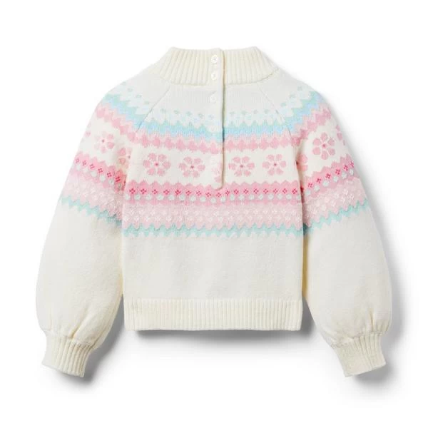 The Flower Fair Isle Sweater Cream And Sugar Fair Isle 2 The Flower Fair Isle Sweater Cream And Sugar Fair Isle - Image 2