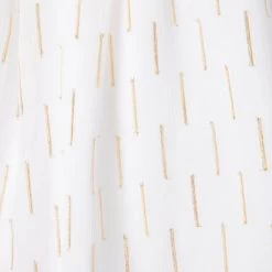 Metallic Clip Stripe Bubble Sleeve Dress Cream And Sugar Stripe 6 Metallic Clip Stripe Bubble Sleeve Dress Cream And Sugar Stripe -Fashionable Kids Shop 100048169 alt1 JJ