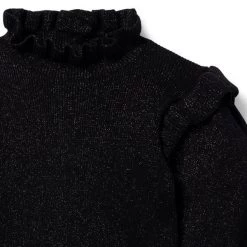 Sparkle Puff Sleeve Sweater JJ Black 7 Sparkle Puff Sleeve Sweater JJ Black -Fashionable Kids Shop 100048172 alt2 JJ