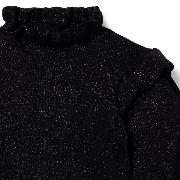 Sparkle Puff Sleeve Sweater JJ Black 4 Sparkle Puff Sleeve Sweater JJ Black - Image 4