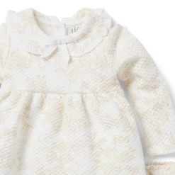 Baby Floral Toile Quilted Matching Set Jet Ivory Floral Toile -Fashionable Kids Shop 100048358 alt2 JJ