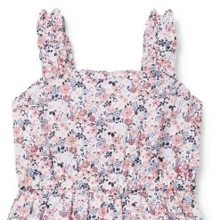 Floral Ruffle Wrap Sundress White Floral -Fashionable Kids Shop 100048365 alt2 JJ