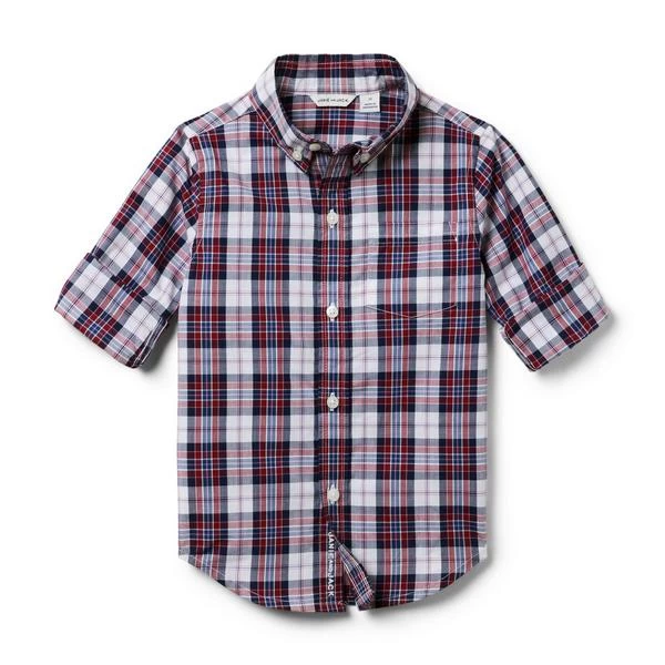 The Tartan Poplin Shirt Maroon Tartan 3 The Tartan Poplin Shirt Maroon Tartan - Image 3