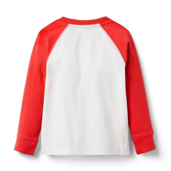 Henley Baseball Tee Urgent Red 2 Henley Baseball Tee Urgent Red - Image 2