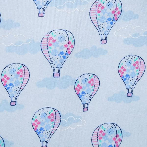 Baby Good Night Footed Pajama In Hot Air Balloon Light Periwinkle Hot Air Balloon 2 Baby Good Night Footed Pajama In Hot Air Balloon Light Periwinkle Hot Air Balloon - Image 2