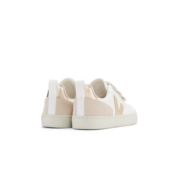 Toddler Veja V-10 Metallic Sneaker Metallic Gold 2 Toddler Veja V-10 Metallic Sneaker Metallic Gold - Image 2