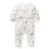 Disney Winnie The Pooh Baby Footed Wrap One-Piece Jet Ivory Toile