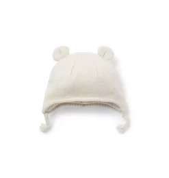 Baby Bear Ear Sweater Beanie Fluffy Bunny Heather