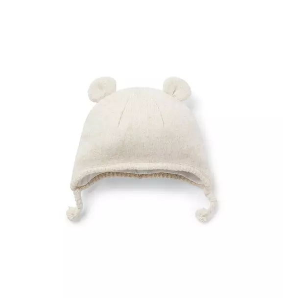 Baby Bear Ear Sweater Beanie Fluffy Bunny Heather 1 Baby Bear Ear Sweater Beanie Fluffy Bunny Heather