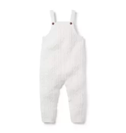 Baby Cable Knit Sweater Overall Jet Ivory