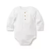 Baby Henley Bodysuit Jet Ivory