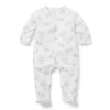 Baby Woodland Footed One-Piece Jet Ivory Woodland