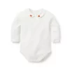 The Pumpkin Collar Baby Bodysuit Jet Ivory