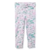 Floral Ponte Pant Lavender Floral