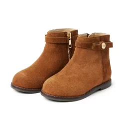 Suede Side Zip Ankle Bootie Partridge