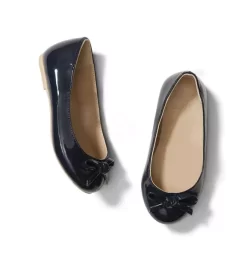 Patent Bow Ballet Flat Merchant Marine