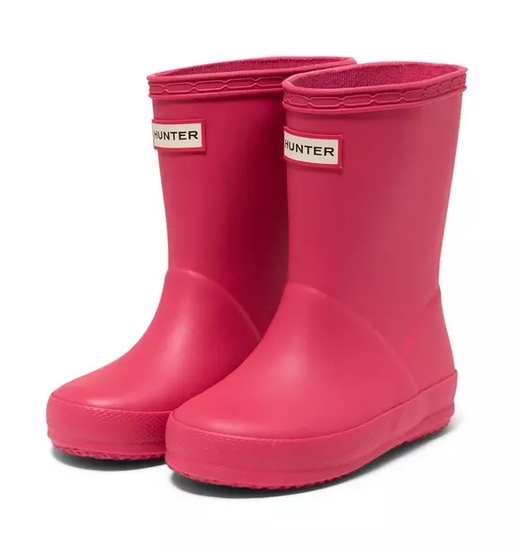 Hunter Original Kids First Classic Rain Boot Bright Pink 1 Hunter Original Kids First Classic Rain Boot Bright Pink