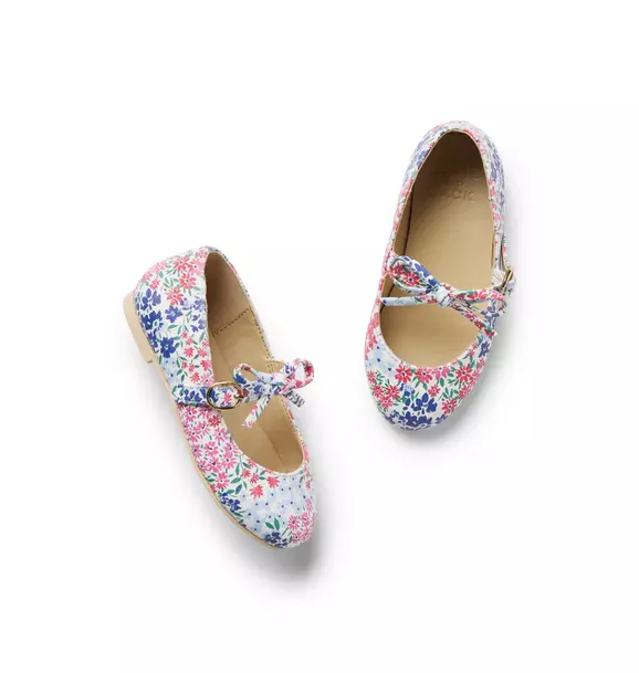 Floral Bow Flat Egyptian Blue Floral 1 Floral Bow Flat Egyptian Blue Floral