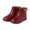 Side Zip Ankle Bootie Syrah