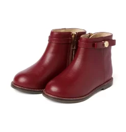 Side Zip Ankle Bootie Syrah