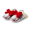 Tartan Bow Slipper Jet Ivory Tartan