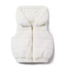 The Plush Faux Fur Vest Cream And Sugar