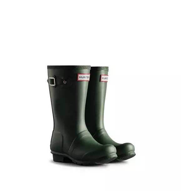 Hunter Original Big Kids First Classic Rain Boot Hunter Green 1 Hunter Original Big Kids First Classic Rain Boot Hunter Green