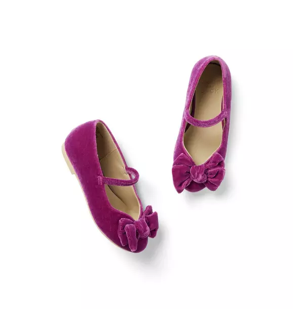 Velvet Bow Ballet Flat Burgundy 1 Velvet Bow Ballet Flat Burgundy