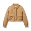 Sherpa Cropped Jacket Natural