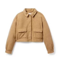 Sherpa Cropped Jacket Natural