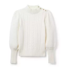 Cable Knit Sweater Ivory