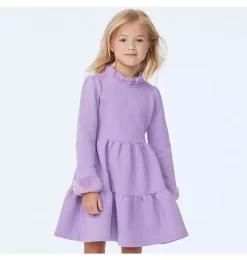 The Cozy Frills Dress Lavender