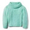 Cable Knit Marled Sweater Yucca